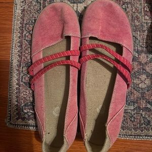 Mary Jane pink/red shoes